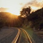 Train Tracks and Sunsets