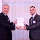 Andrew Jones MP and Brandon Read award