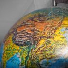 China on a globe
