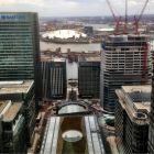 High up in Canary Wharf